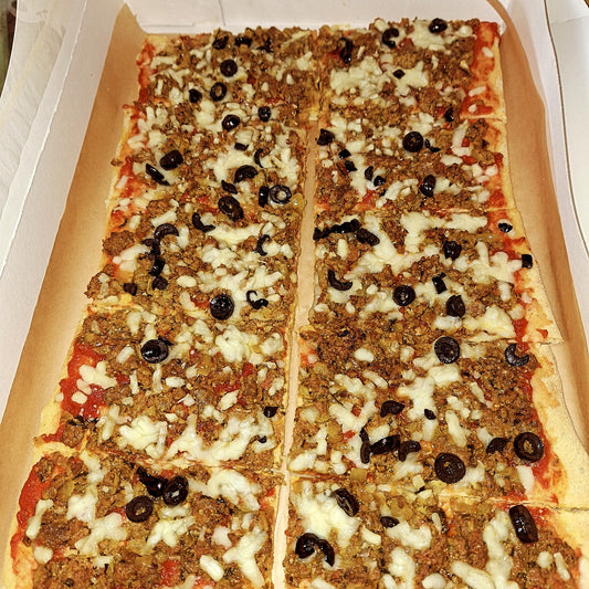Stukjes pizza